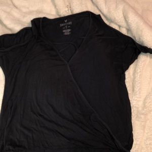 Flowy dark gray top!